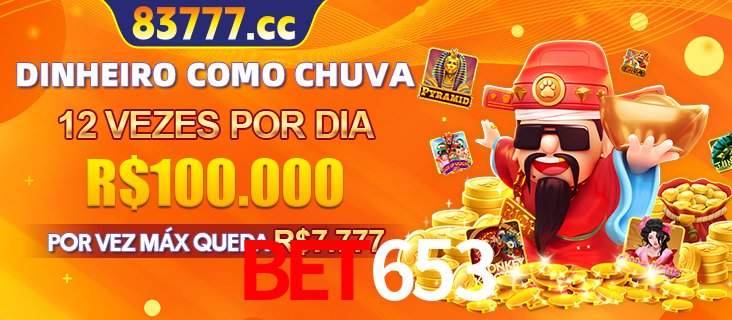 Banner do programa de recompensas Recomende para amigos do bet653, detalhando os bônus por convidar amigos, com prêmios que chegam a R$288.888.